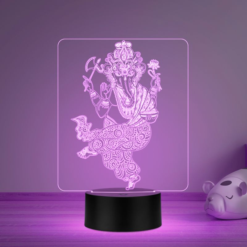 Ganesh Ji Design Night Lamp